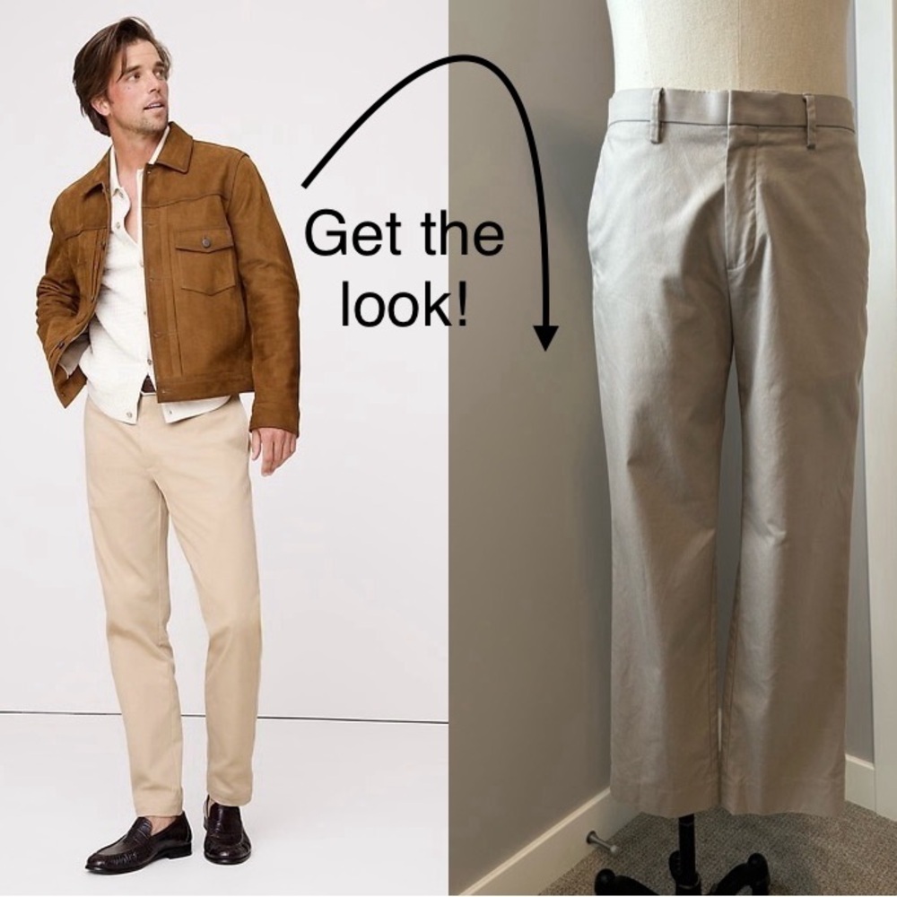 Banana Republic Slim Fit Textured Chinos - Sz US 33